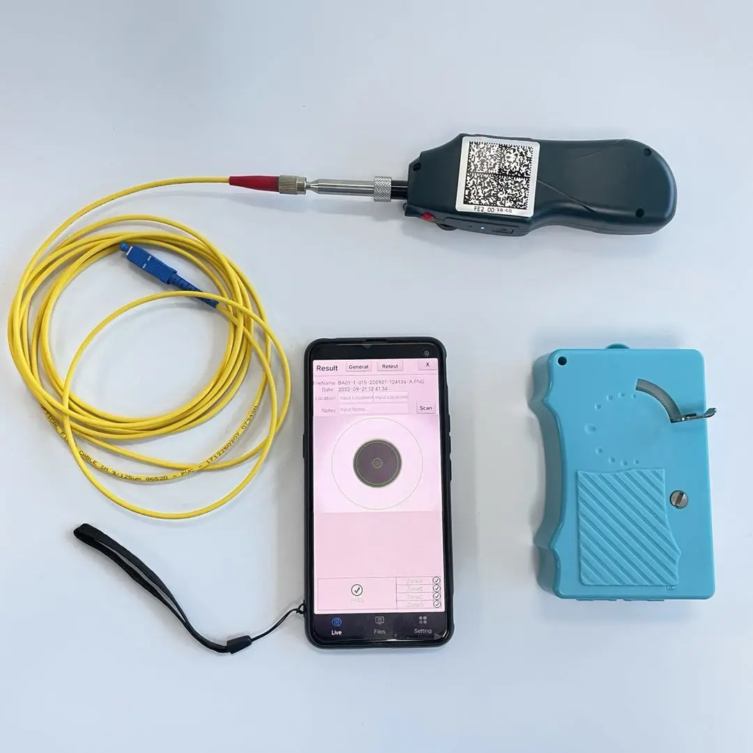 Фото Беспроводной инструмент для очистки оптоволокна Onefind WF300P, аналог EXFO FIP-435B, инспекционный микроскоп для оптоволокна №3