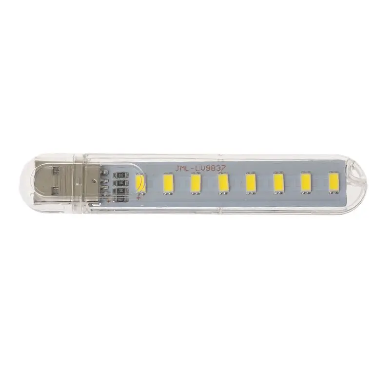 

Mini Portable LED USB Light 8LEDS Book Light Reading Night Lamp Warm/White 2 Colors Choose 5V for PC Laptop Mobile Power