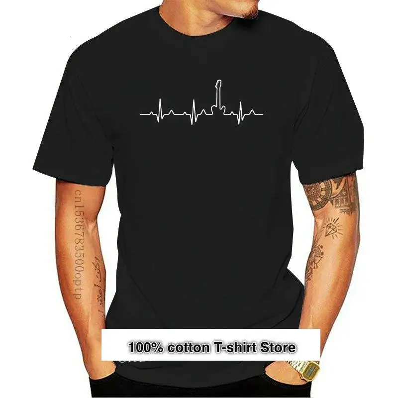 

Camiseta de música de bajo para hombre, camisa con estampado de la música Rock Is My Life, en color blanco y negro