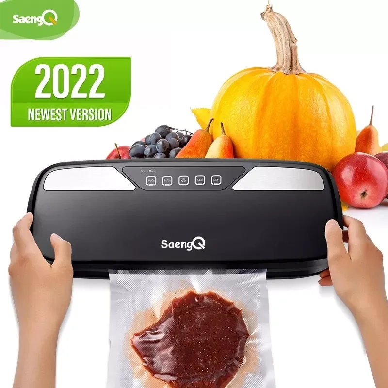 

saengQ Best Vacuum Food Sealer Packaging Machine For Home Kitchen Food Saver Bags Commercial Vacuum Food Sealing