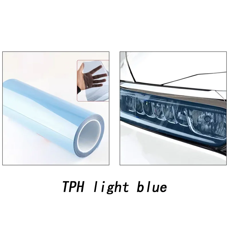 

50 см 30 см пленка для автомобильных фар TPH PU PPF Защитная пленка для украшения стайлинга автомобиля