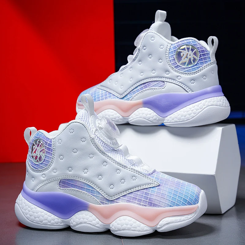 Boys Brand Sneakers Retro Basketball Shoes for Kids Non-slip Casual Children Shoes for Boy Girls Sneakers Child Tenis Infantil