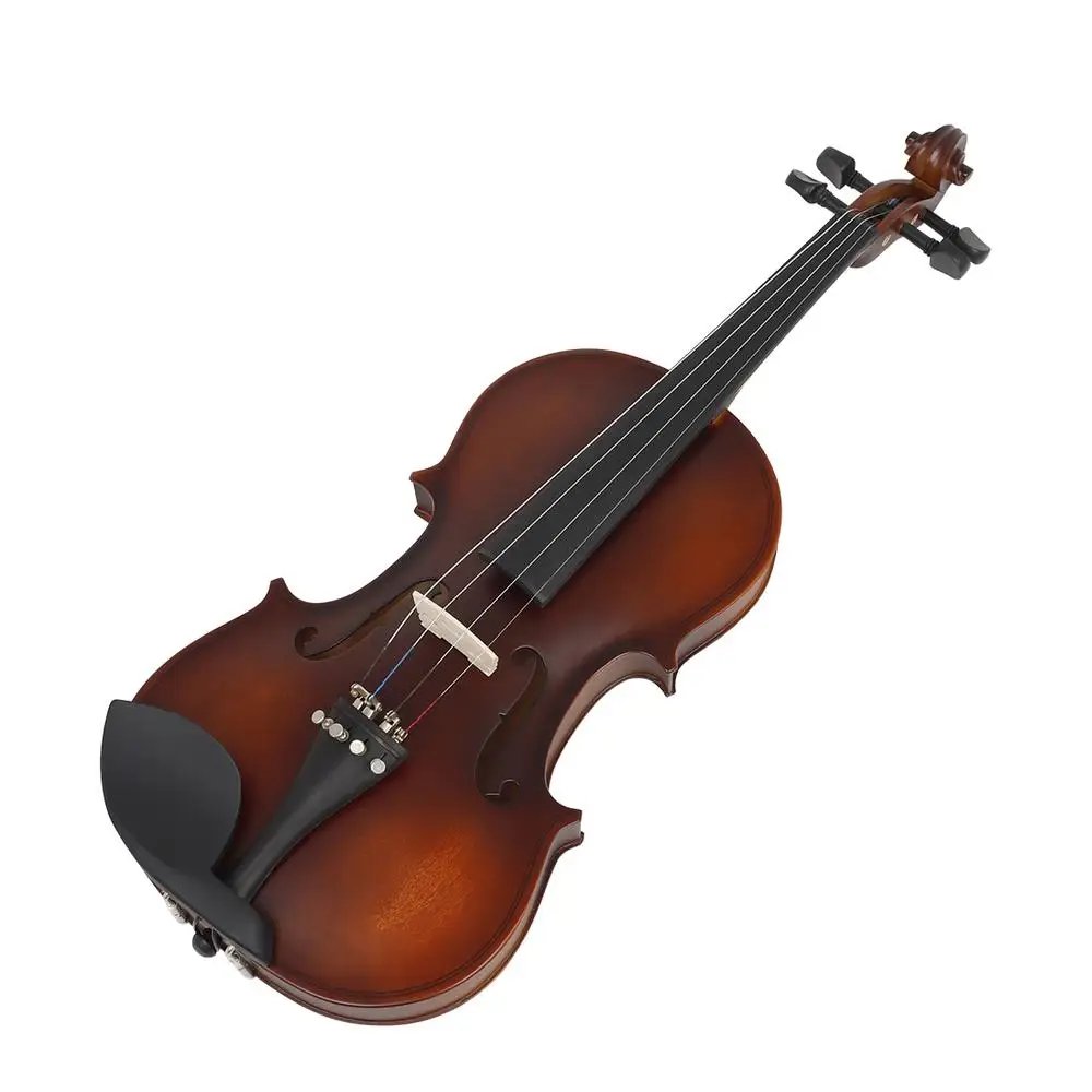 

Retro 4/4 Violin For Beginner Wooden Matte Violin Bow Case Set Music Lovers Playing Musical Instrument