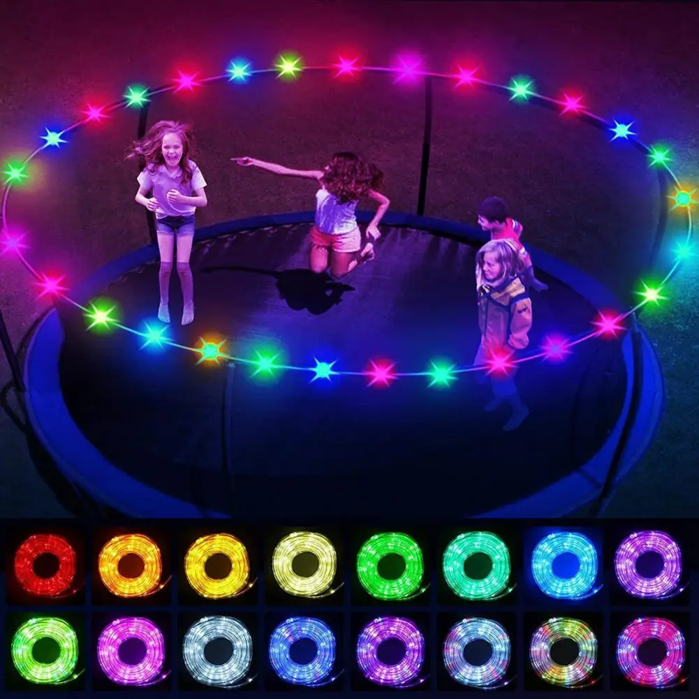 

Led Trampoline Light Waterproof Led Trampoline Lights Vibrant Colors Remote Control Easy Installation Enhance Trampoline
