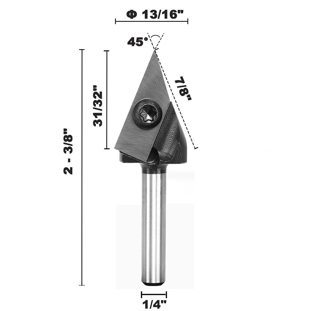 

Router Bit Milling Cutter Sharp Edge Silver Chamfering Engraving Milling Cutter Resistance To Bending High Quality