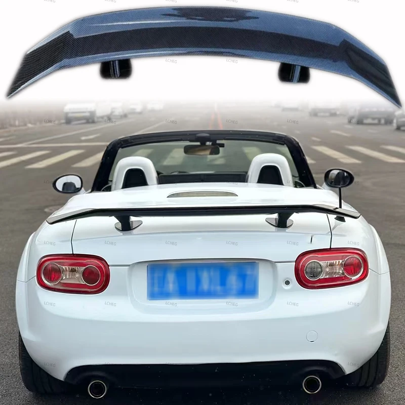 Фото Подходит для MX5 ND MX5 NC NCEC Roster Miata EPA Type 3 2-Door 2009-2015, высококачественный спойлер заднего багажника, крыло подковы №1