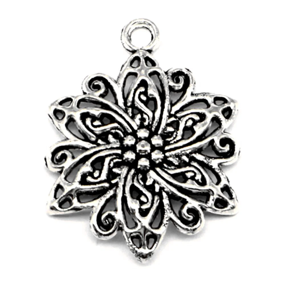 

Flower Charm For Making Jewelry Diy Finding 30pcs 24x31mm