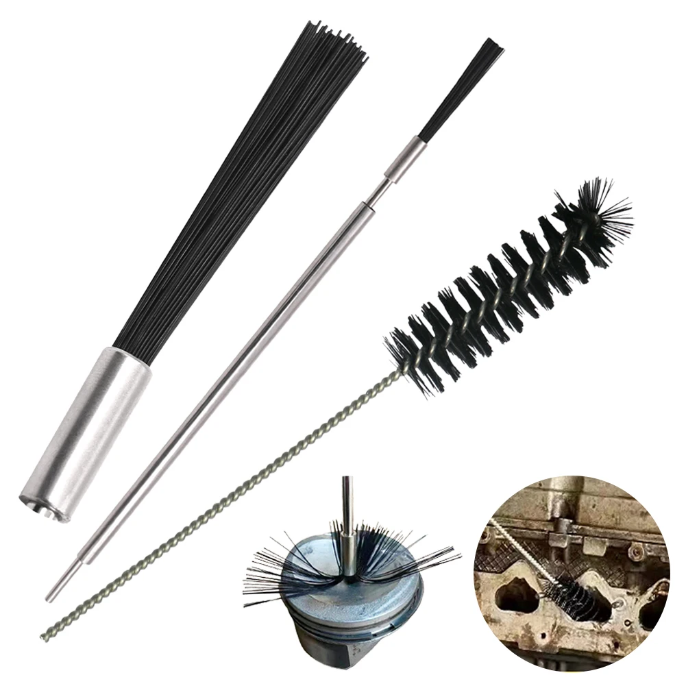

New 1Pc Car Cleaning Brush Automobile Engine Air Inlet Carbon Deposit Cleaning Tool For Air Door Combustion Chamber Cylinder