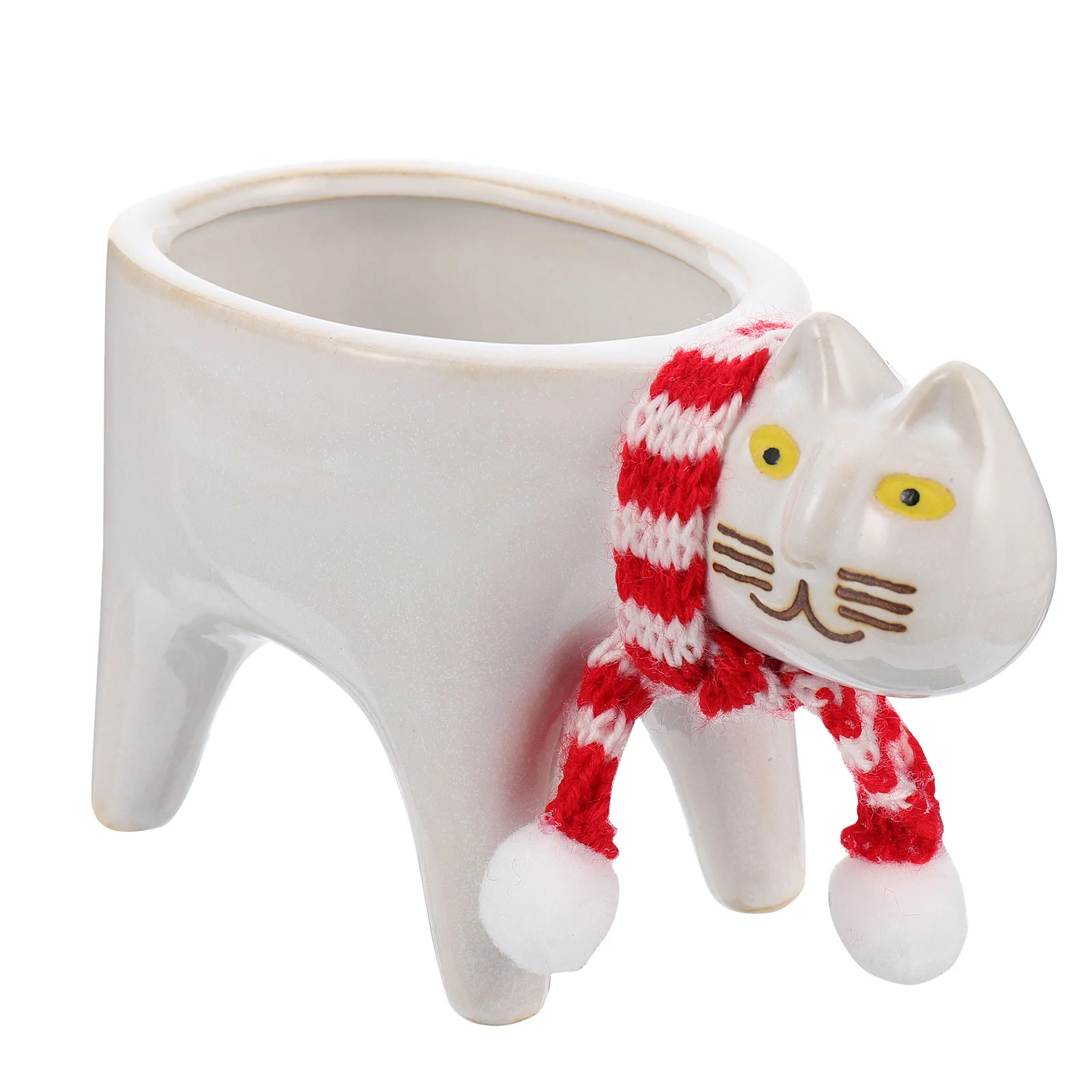 

Pot Flower Planter Succulentpotscartoon Ceramic Animal Vase Container Mini Cat Plantersgarden Decorative Creative Swan Planting