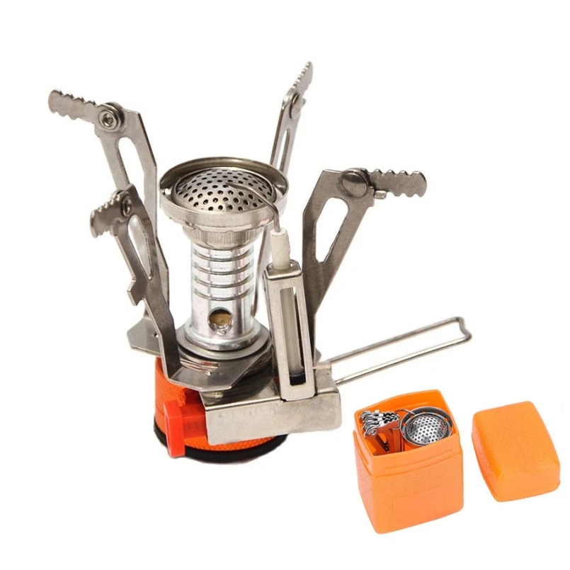

Mini Tourist Gas Burner Folding Camping Stove Portable Ultralight Picnic Cooking Furnace Pocket Outdoor Gas Stove Camp Supplies