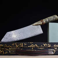 genuine damascus knife japanese 67 layers damascus vg10 steel longquan kitchen knives 8 5 inch slicing kiritsuke cleaver knife