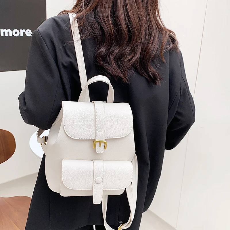 

Women Backpack Travel Backpack PU Leather Handbag Schoolbag For Girls Women Bag Female Shoulder Back Mochilas Para Mujer