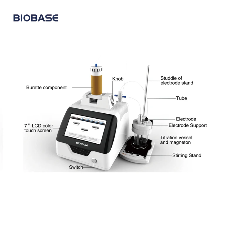 

Titrator BIOBASE titrator potentiometric titration burette for lab Temperature Measuring Range 0~100