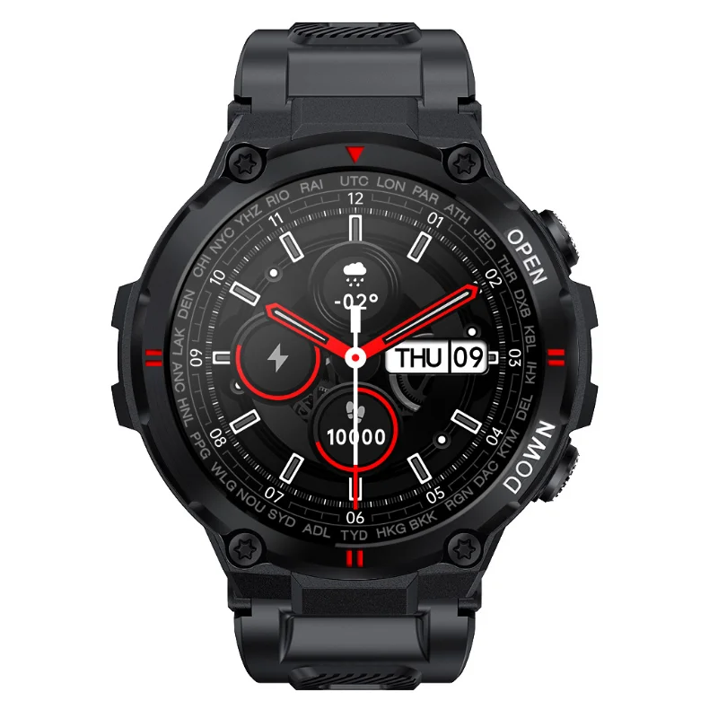 

K22 Smart Watch Men 400Mah Big Battery Music Play Fitness Tracker Bluetooth Call Sport Smartwatch 2022 Health Monitoring