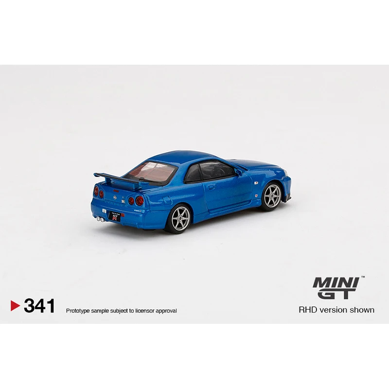 Presale In April MINI GT 1/64 Nissan Skyline GT-R (R34) V-Spec II Diecast Model Car |