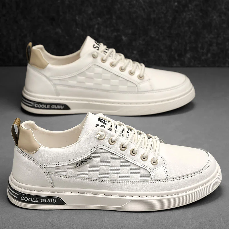 

Men's Shoes Casual Low Top Male Sneakers Leather Outdoor Walking Fashion Students Running Designer Tennis Flat