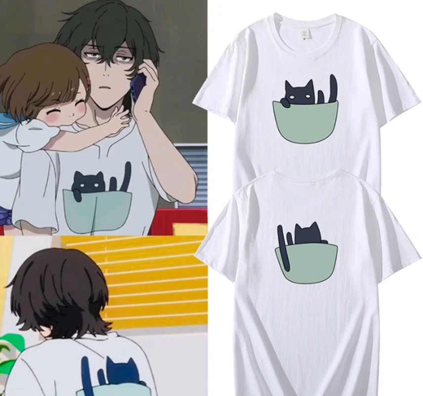 

Anime Buddy Daddies Rei Suwa T Shirt Cartoon Cospaly same T-Shirt women men kids Kyuutarou Kugi Miri Unasaka short sleeve tee