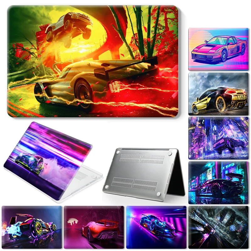 

Автомобильный крутой чехол для ноутбука Macbook Air 11 2018 2020 13 Touch Bar ID Pro 13 15 16 Retina 15 13 12 дюймов