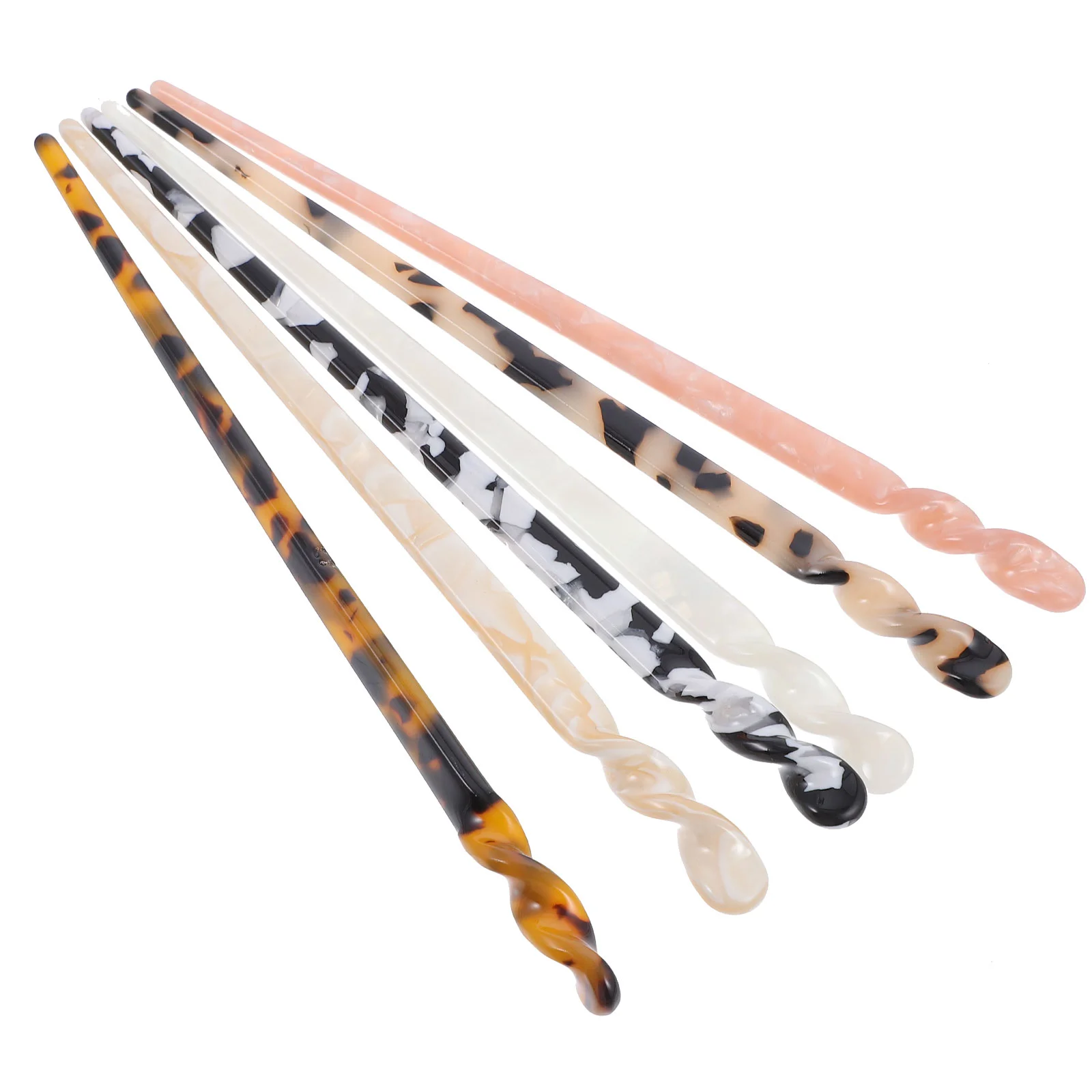 

6 Pcs Hairpin Bun Headdress Shawl Updo Hairpins Hanfu Accessories Female Accessory Decorative Simple