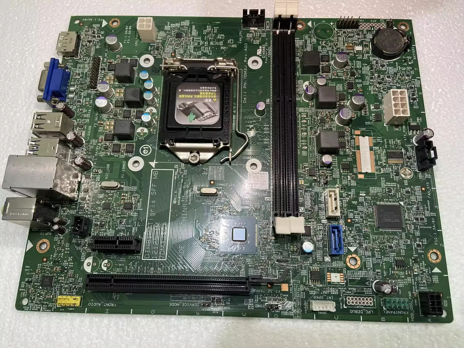 Материнская плата Dell 3020 SFF маленькая шасси DIH81R 1 2125-2 1M 0WMJ54 4yp6j
