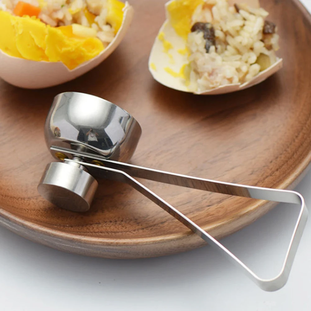 

NEW Stainless Steel Egg Shell Opener Egg Opener Egg Shell Cutter Boiled Egg Kitchen Tool Knocker Egg Accessories Kitchen Gadgets