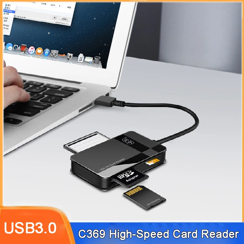 

TF/SD/CF карта многофункциональный C369 кардридер usb высокоскоростная зеркальная камера автомобильный рекордер для хранения карты памяти сотов...