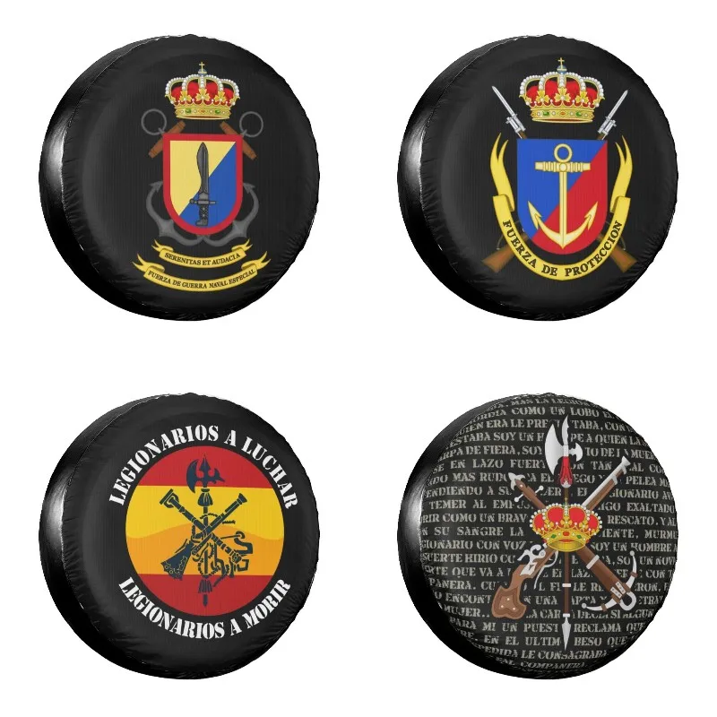 

Spanish Naval Protection Force Badge Spare Wheel Tire Cover for Mitsubishi Legi N Espa Ola Spanish Legion Vehicle Accessories
