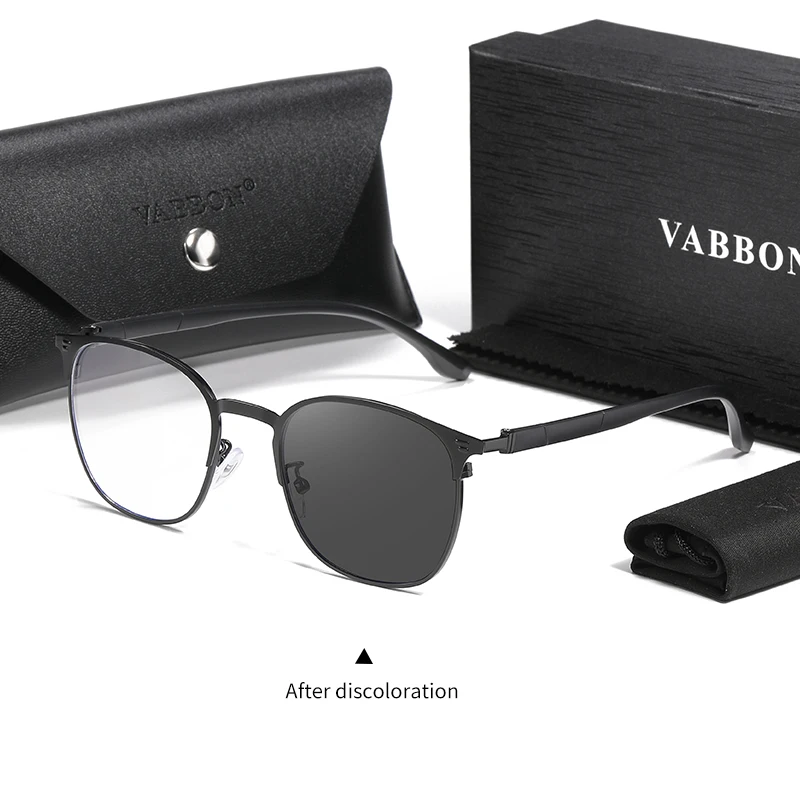 VABBON новые солнцезащитные очки из металлического АБС-пластика для мужчин модные с