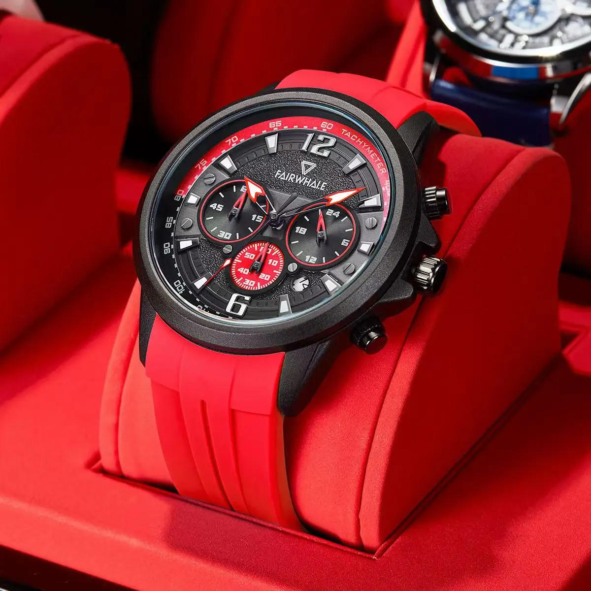 Mark Fairwhale 5530 крутые мужские часы рэп уличная мода водостойкий ночник дата