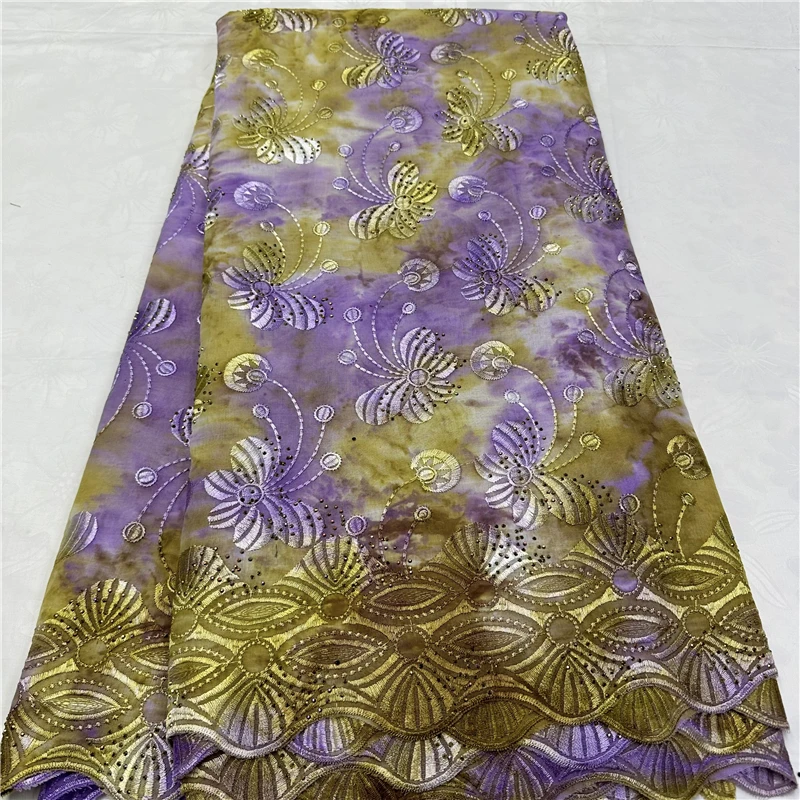 5 ярдов швейцарская вуаль кружевная ткань лафия окрашенная в галстук вышивка