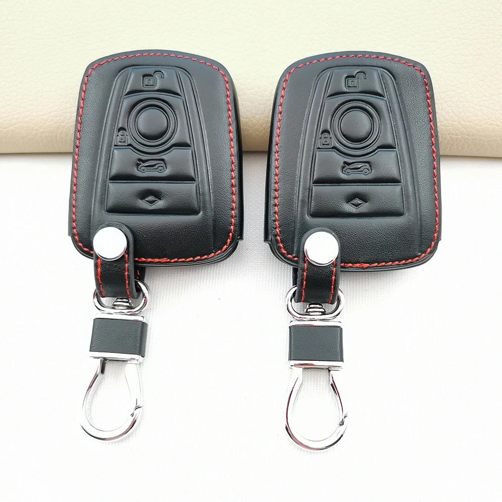 Кожаный дистанционный смарт-чехол с 3 кнопками для BMW i3 i8 серии 2014 2016 2017