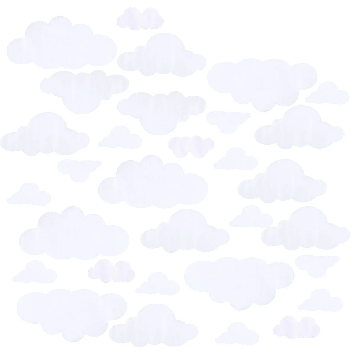 

31pcs Cloud Sky Wall Sticker Removable Wall Cloud Decal Nursery Room Wall Sticker Kawaii Wall Sticker