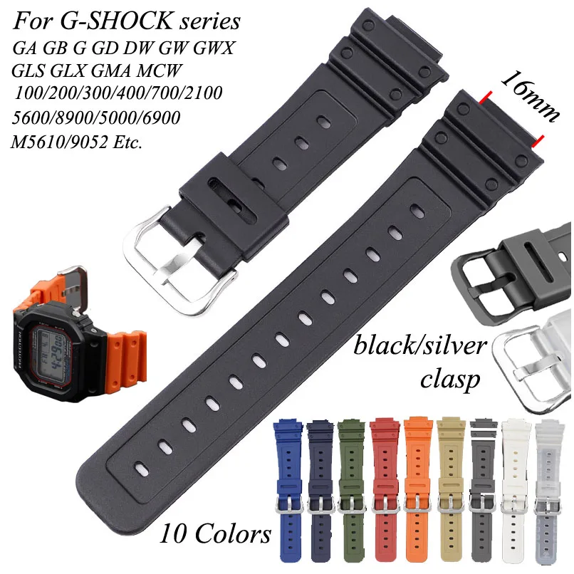 

Silicone Strap For Casio G-SHOCK GA-110 GD-100 GW-6900 Waterproof Sport Resin Replacement Bracelet Band Watch Accessories