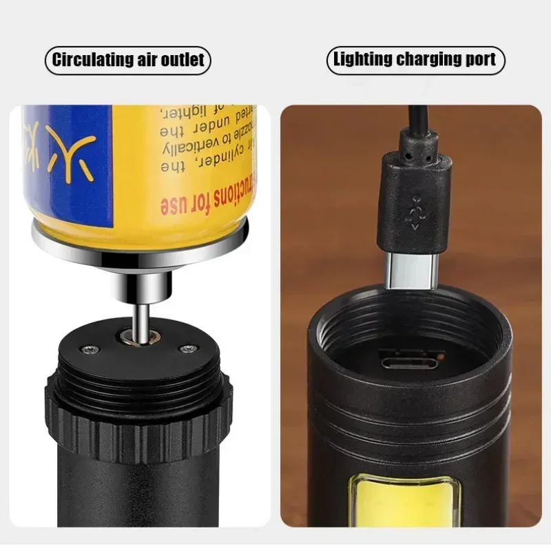 Металлическая газовая зажигалка в стиле светового меча мощная турбина с красным