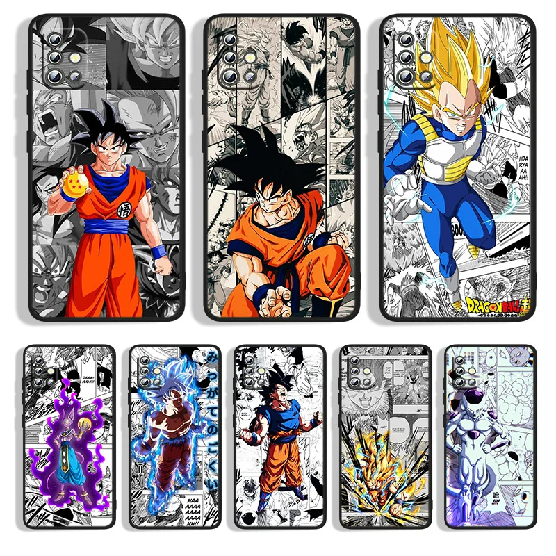 

Dragons Balls God Gokus Vegeta Phone Case For Samsung A22S A22 A21S A14 A13 A12 A11 A04S E A03S A02S A01 Core Black Soft Cover