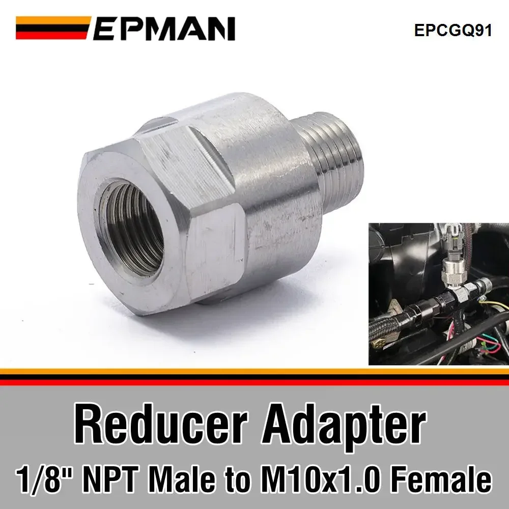 

EPMAN 1/8 "NPT «папа» на M10x1,0 «мама» из нержавеющей стали, манометр, адаптер раструбного соединения EPCGQ91