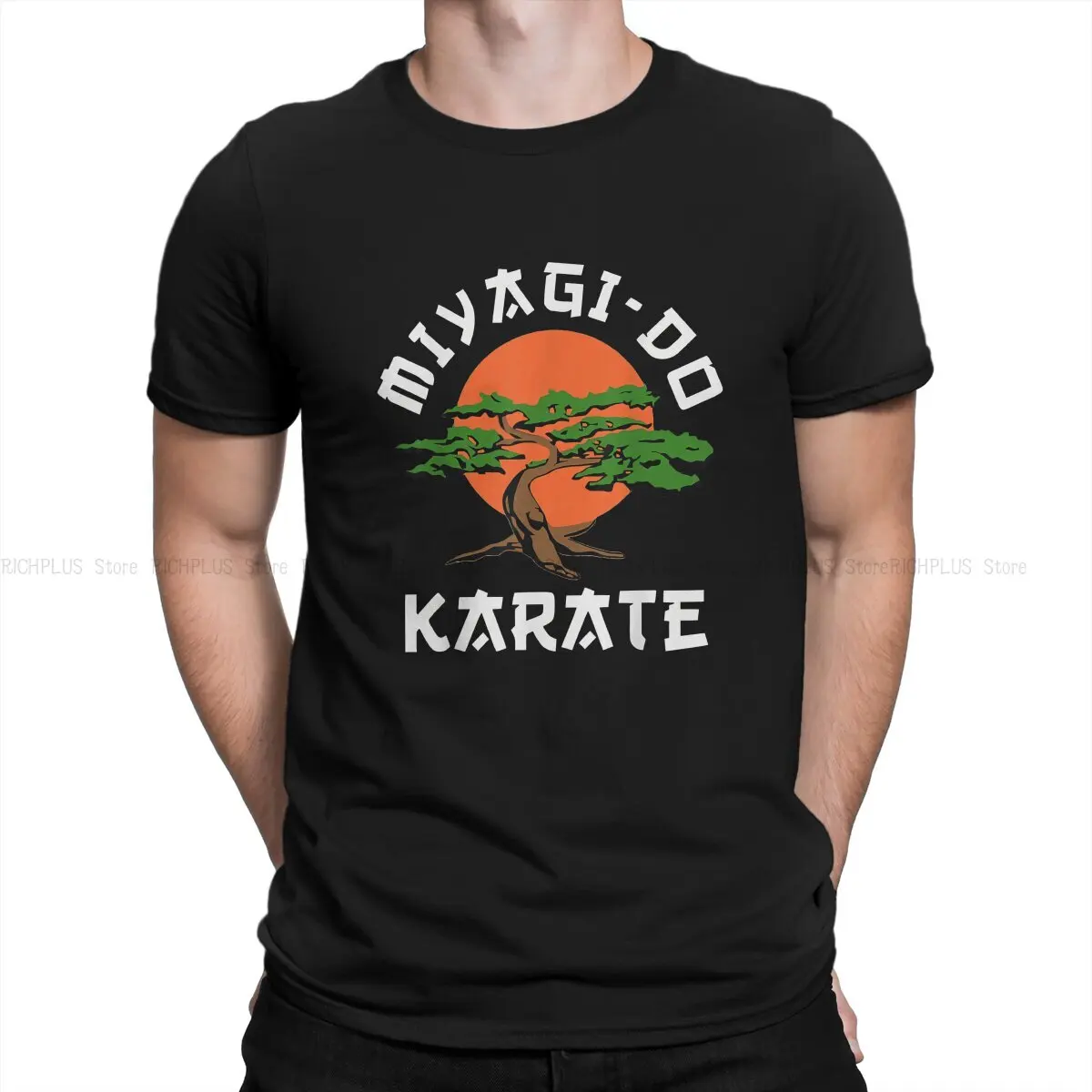 Vintage Miyagi-Do Karate Bonsai Tree Man's TShirt Cobra Kai O Neck Tops T Shirt Humor Birthday Gifts