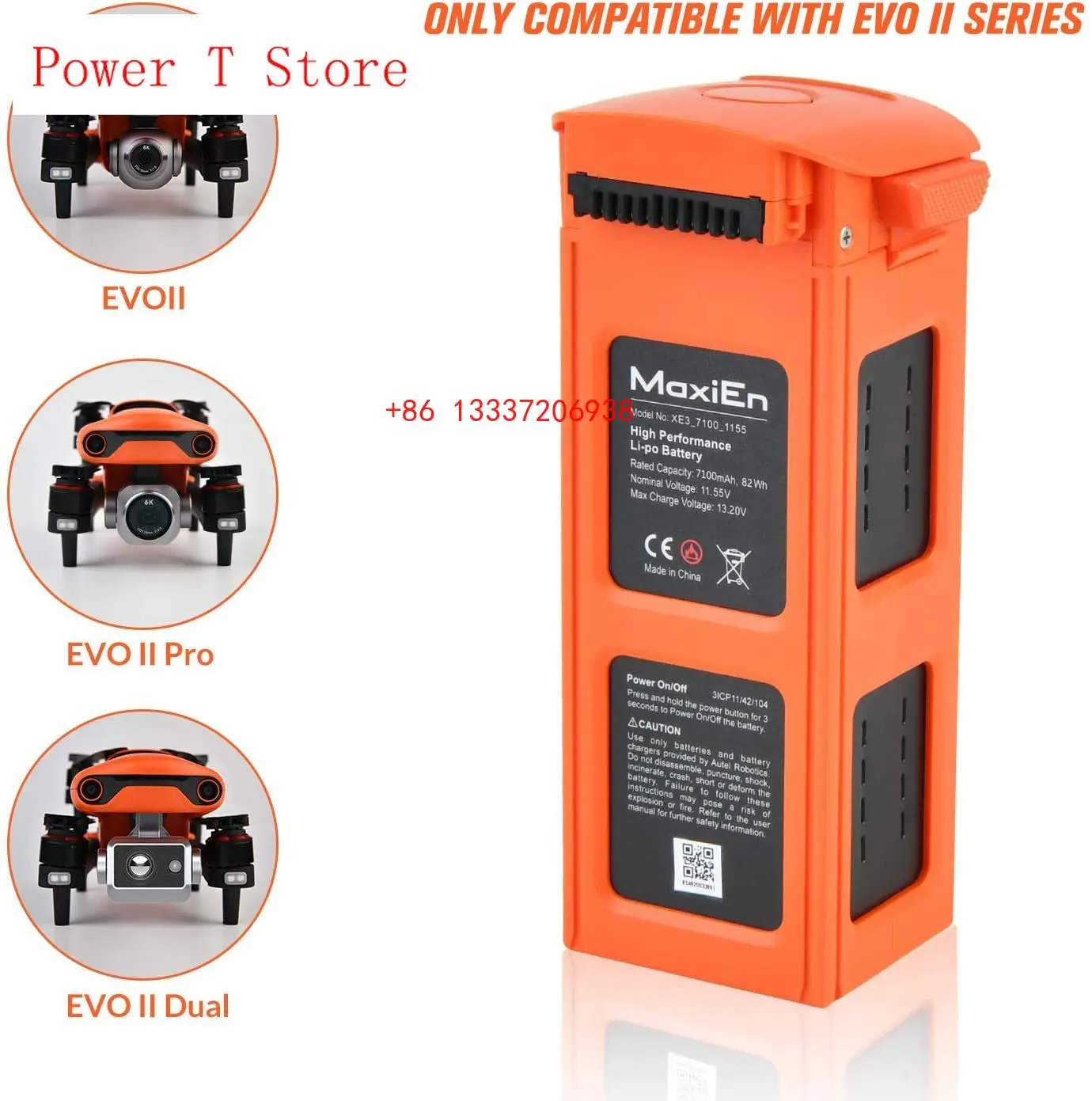 

Новинка, аккумулятор Autel Robotic EVO II для Дронов, 7100 мАч, 82Wh Аккумулятор для дрона Autel EVO2