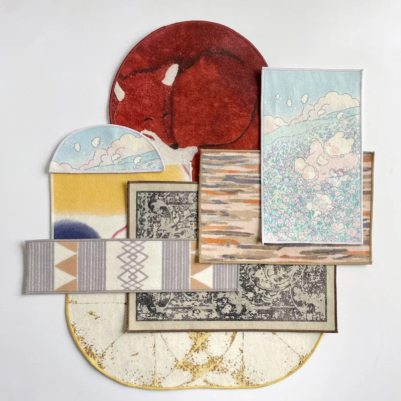 

1PC Multi Size Creative Miniature Carpet DIY 1:6 Dollhouse Living Room Bedroom Mini Model Decoration