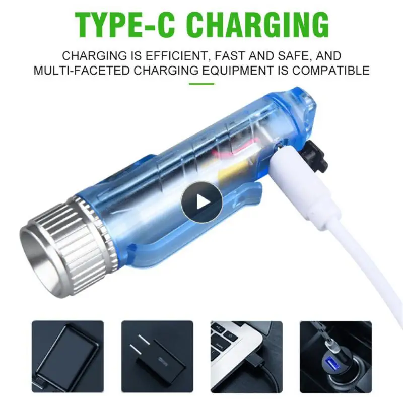 

Mini Led Flashlight Waterproof Easy To Carry Rechargeable Flashlight The Tail Has Magnetic Suction Function Portable Flashlight
