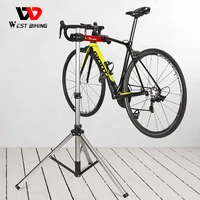 WEST BIKING Professional Bike Repair Stand 85-145cm Adjustable Fold Bicycle Display Bracket Aluminum Alloy Parking Rack Holder