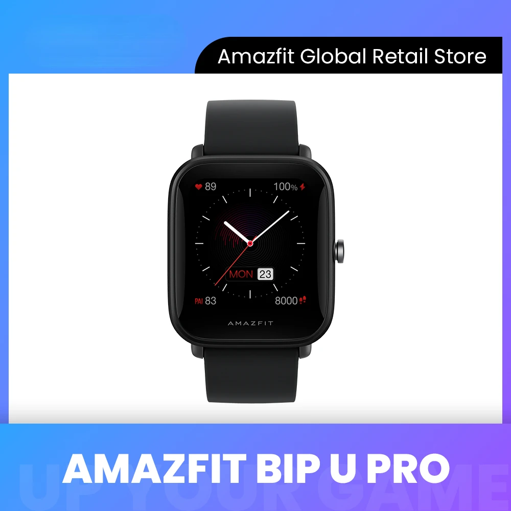 

Original Global Bip U Pro Smartwatch 1.43 inch 50 Watch Faces Color Screen GPS Smart Watch For Android iOS Phone