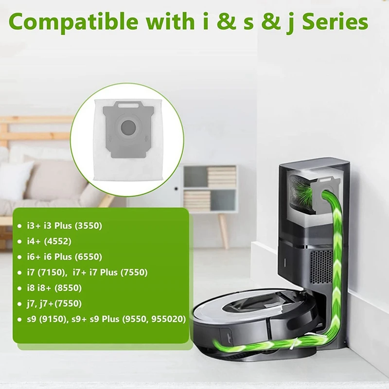 Вакуумные мешки совместимые с мешками Irobot Roomba серии I &amp S J замена для I3 +(3550) I4 +(4552)