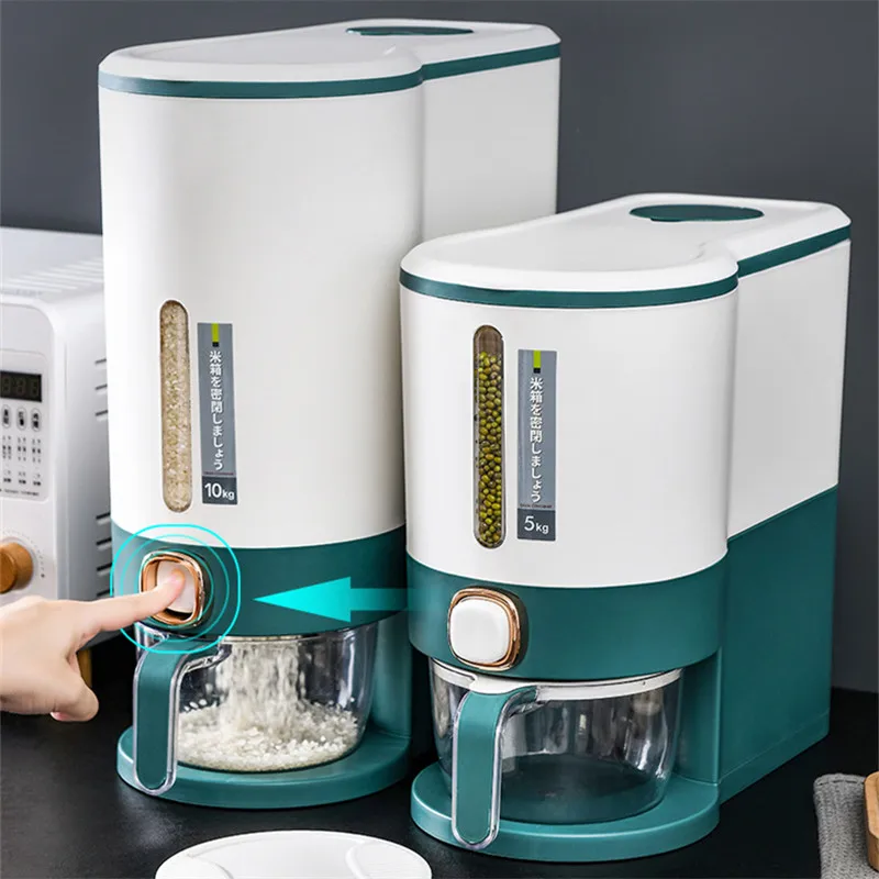 

Кухонное устройство для хранения зерен и риса