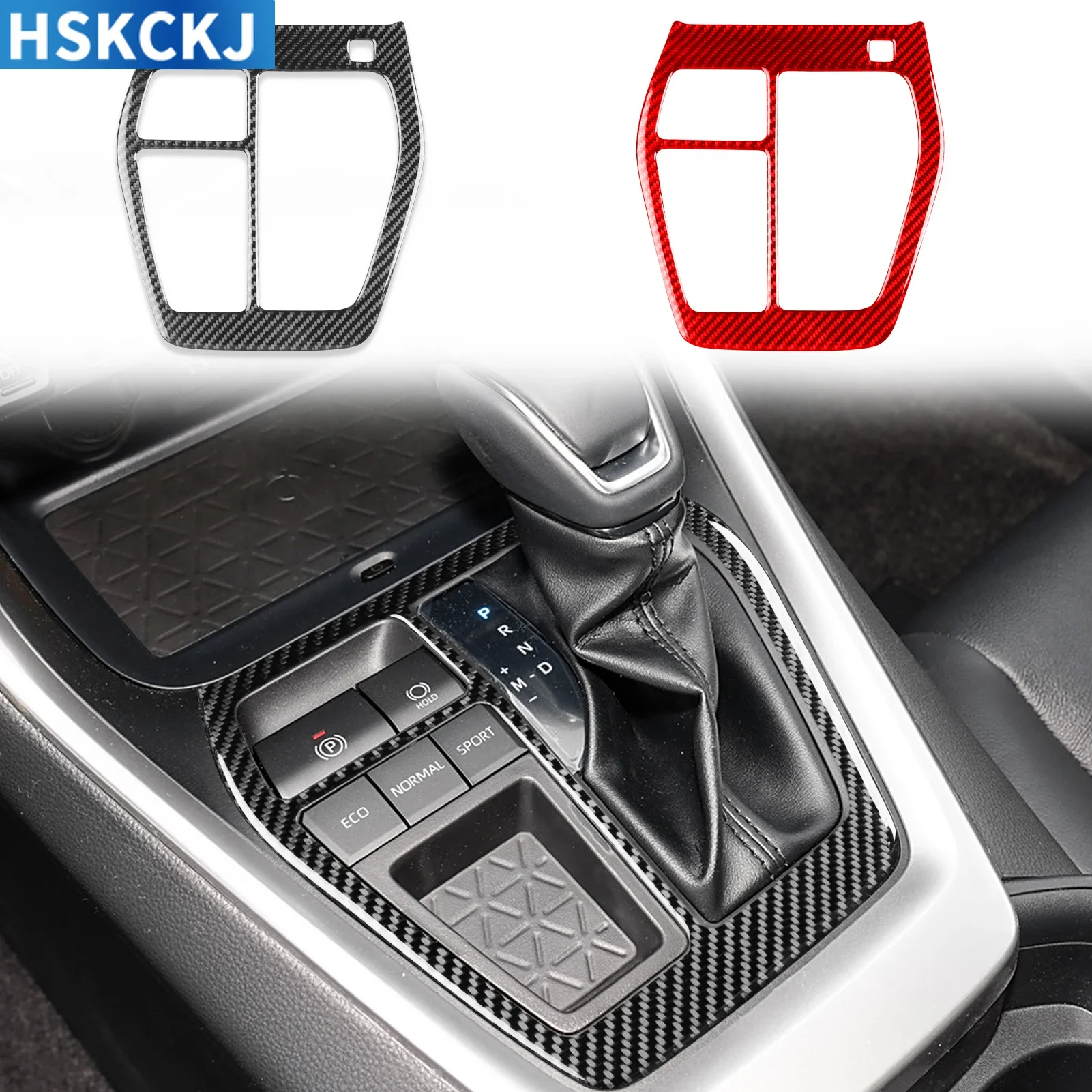 Для Toyota RAV4 2020-2024 автомобильные аксессуары из настоящего углеродного волокна