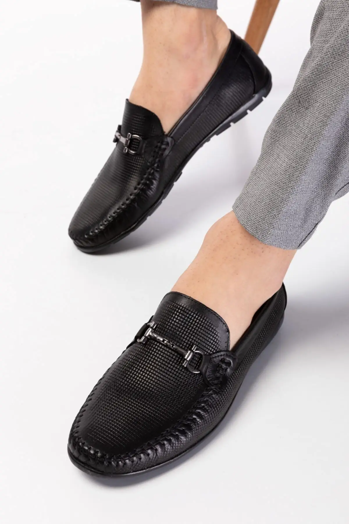 

Men's Shoes Genuine Leather Men Loafer Black Casual Summer New Style Men Loafers Soft Comfortable Comfortable Shoes