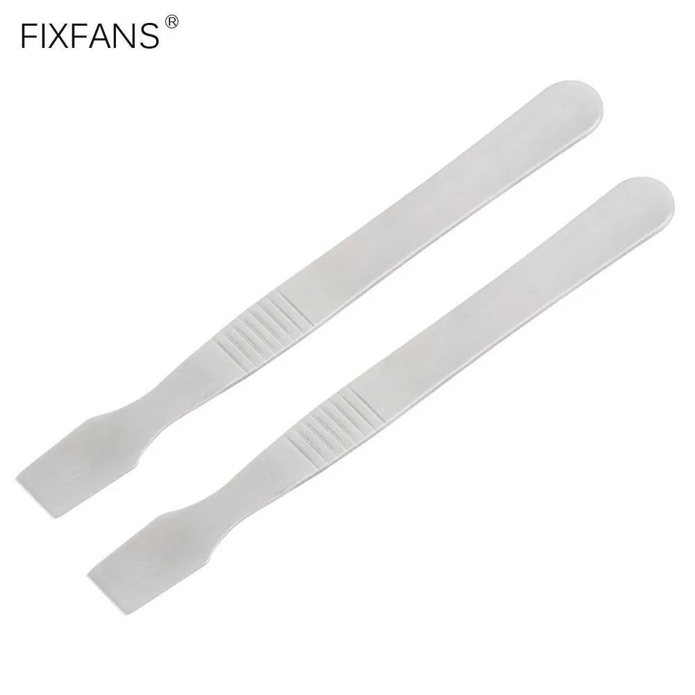 

2Pcs Stainless Steel Flat Spudger Metal Scraper Pry Opening Tools for Mobile Phone Tablet Laptop Glue Removal Screen Repair Tool