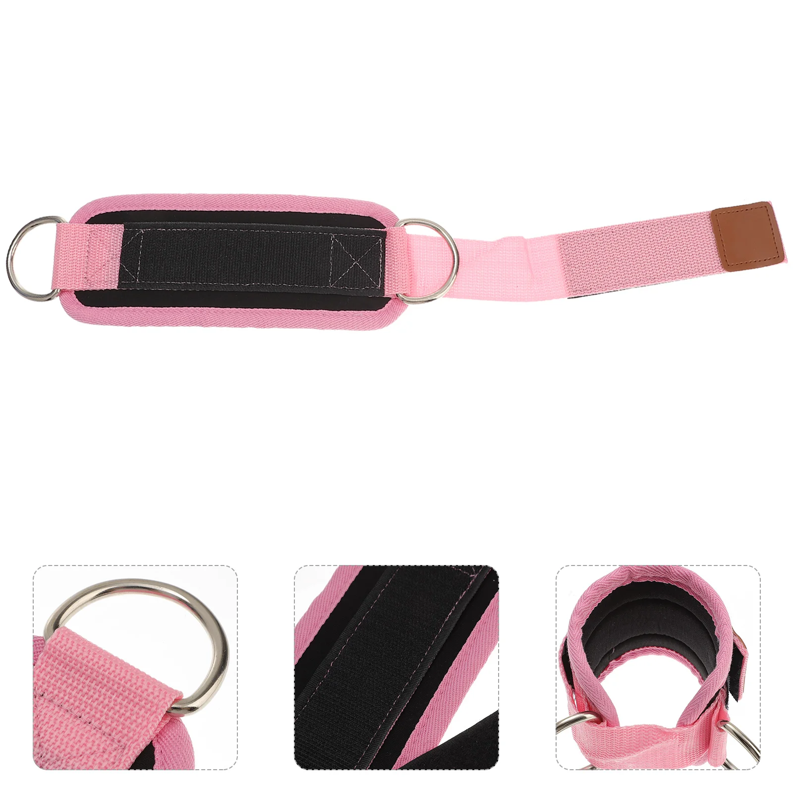 

Ankle Straps Nylon Fitness Buckle Tension Rope Accessories Gym Tool Elastic Band Exercise Double D-ring Supplies