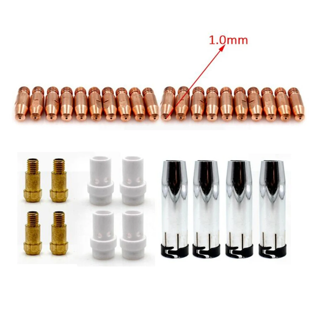 

1 Set Welding Accessory MIG Torch Consumables Contact Head Holder Conical Nozzle Spare Tools For Binzel MB 36 KD MIG Torch