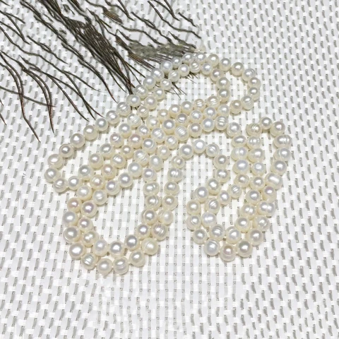 Женская цепочка для свитера, длинная цепочка из натурального пресноводного жемчуга 9-10 мм, 160 см, 2022